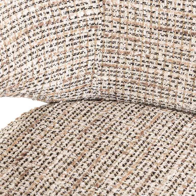 Donnatella Natural Fabric Dining Armchair