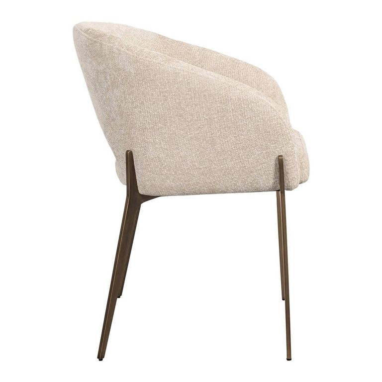 Kenzi Cream Fabric Dining Chair