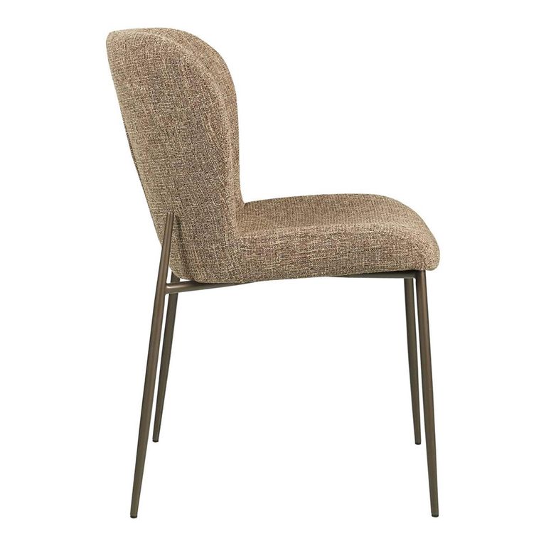 Odarby Dining Chair - Set of 2 - Brown Tweed - Fabric and Metal