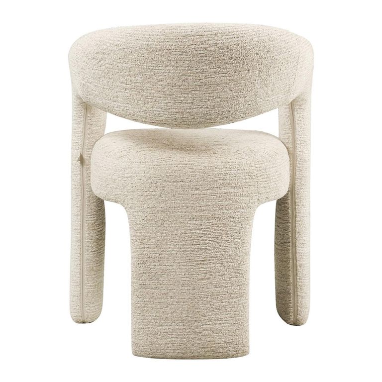 Soho Dining Chair - Curved Back - Natural Linear - Fabric