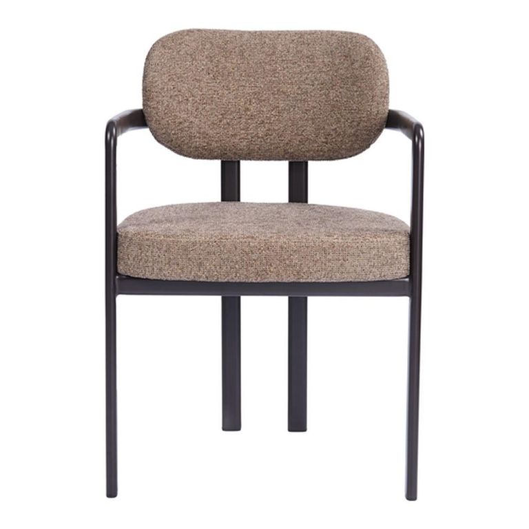 Eva Dining Armchair - Set of 2 - Truffle - Fabric
