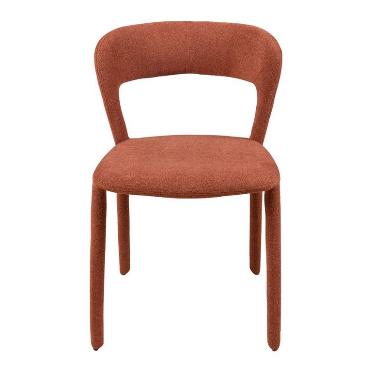 Toledo Dining Chair - Set of 2 - Curved Back - Terra - Fabric