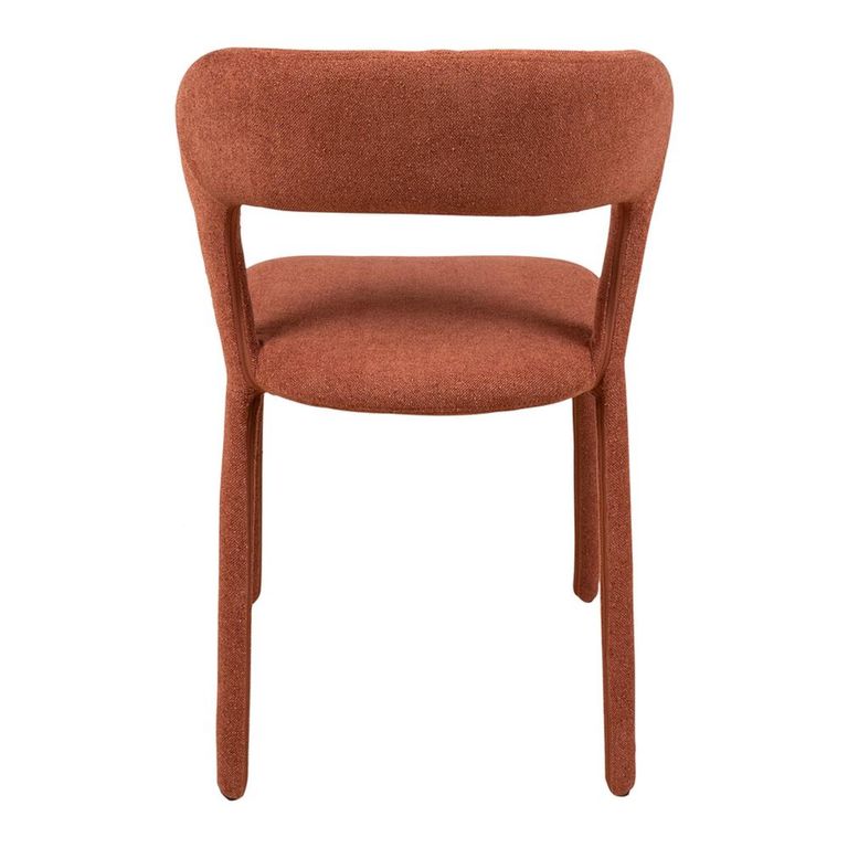 Toledo Dining Chair - Set of 2 - Curved Back - Terra - Fabric