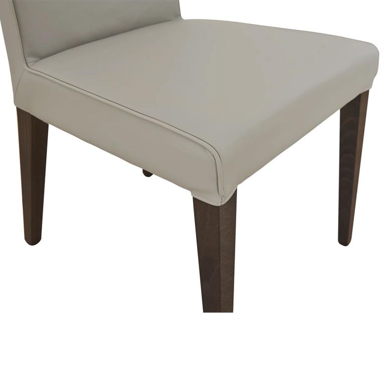 Montecarlo Dining Chair - Set of 2 - Grey and Black - Fabric and Wooden