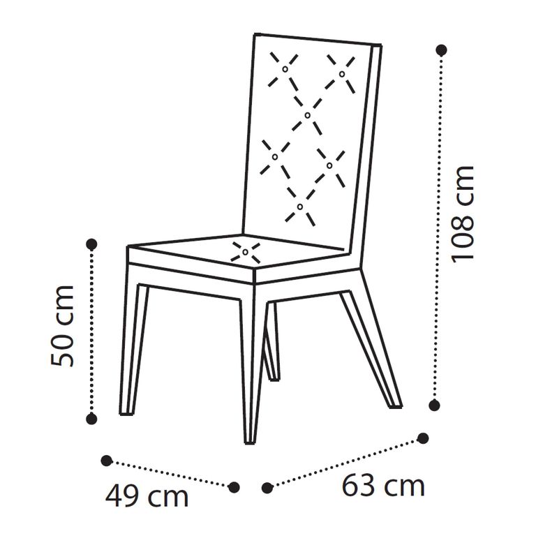 Ambra Italian Dining Chair - Button Tufted - High Back - Sand Birch