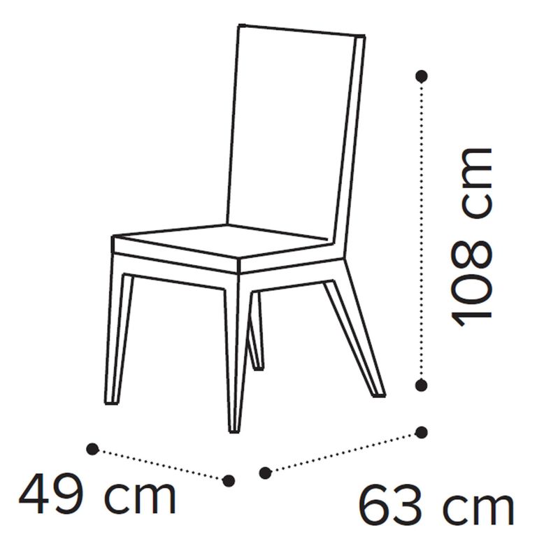 Volare Italian Dining Chair - Flute - Venetian Grey - Fabric
