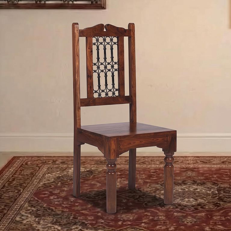 Indian Dining Chair - Set of 2 - Sheesham Wood