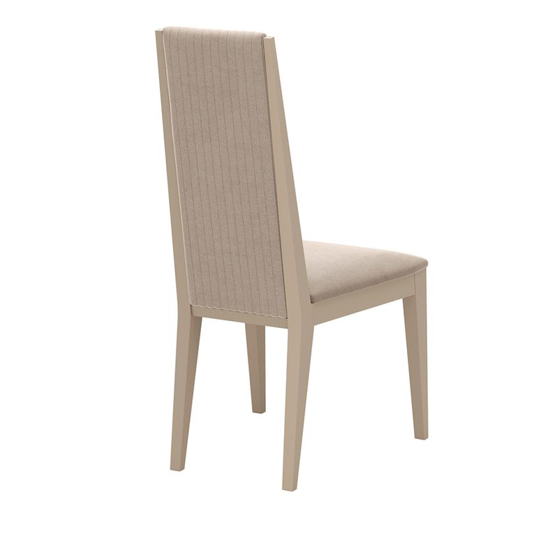Prestige Italian Dining Chair - High Back - Beige - Fabric