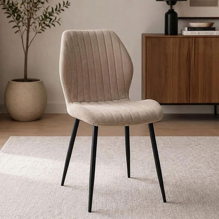 Clearance - Conway Dining Chair - Set of 2 - Stone Fabric - FSS17537