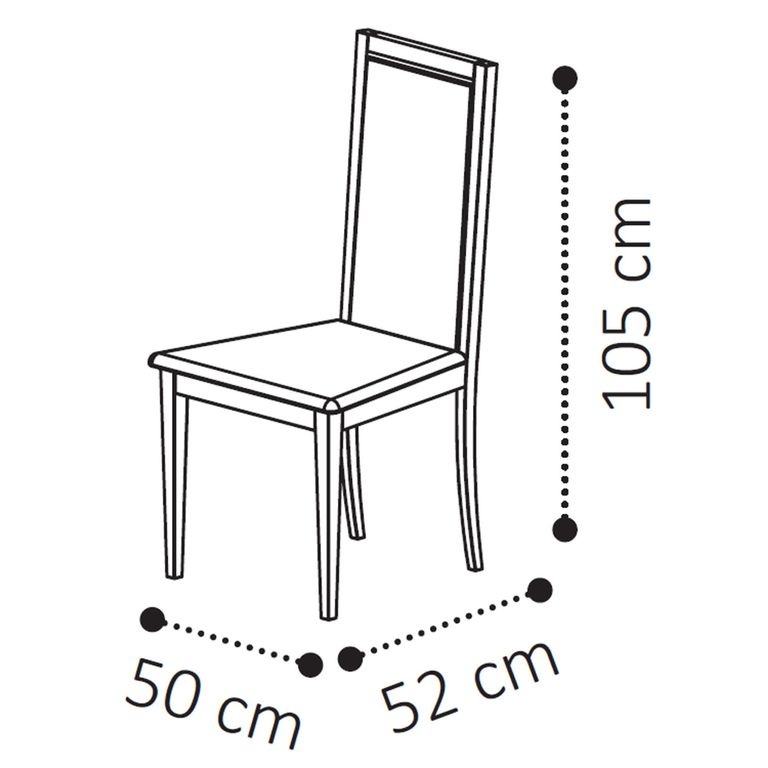 Volare Italian Dining Chair - Liscia - High Back - Beige and Walnut - Fabric
