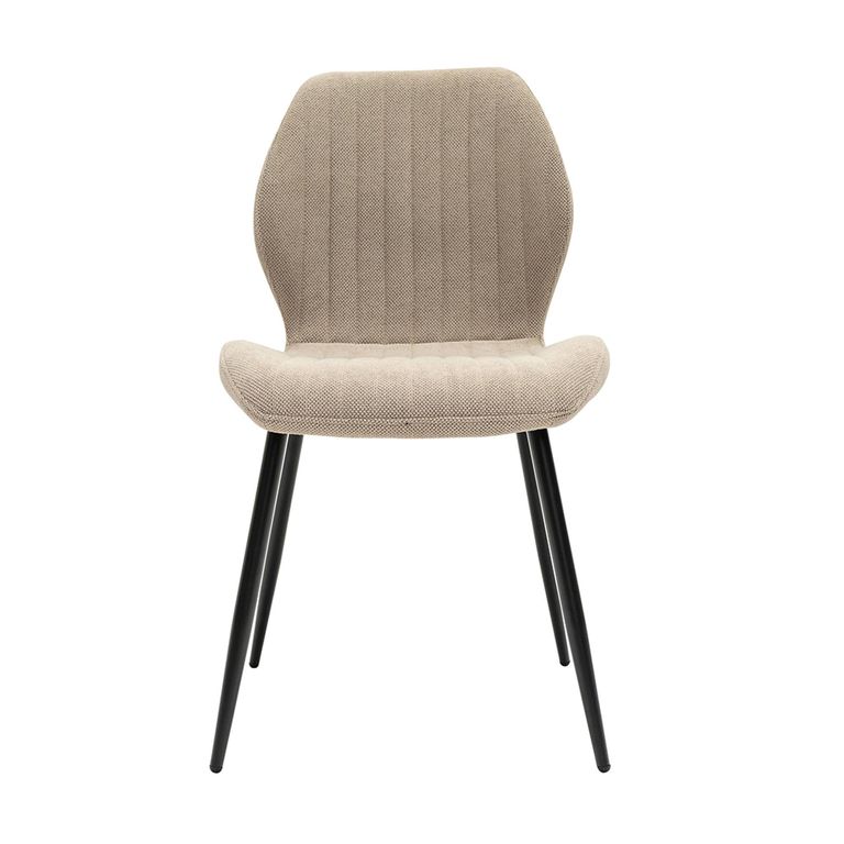 Conway Dining Chair - Set of 2 - Stone Fabric