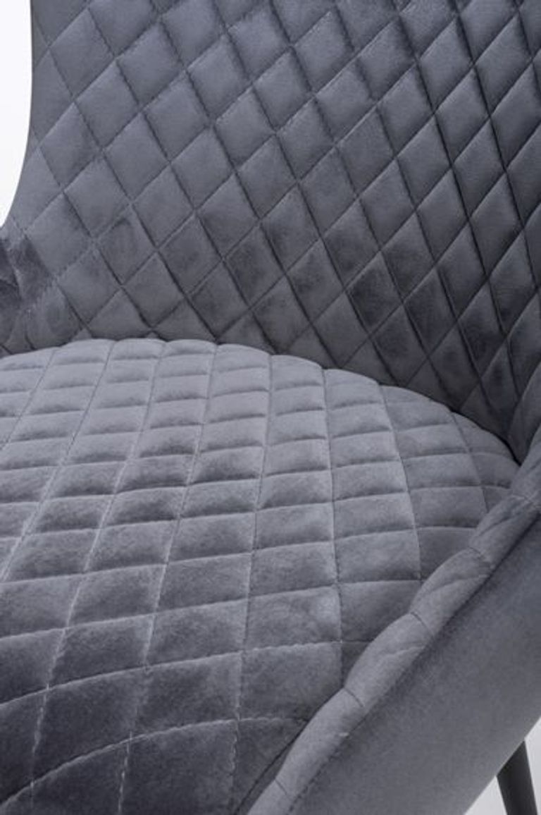 Malmo Dining Chair - Set of 2 - Grey Fabric