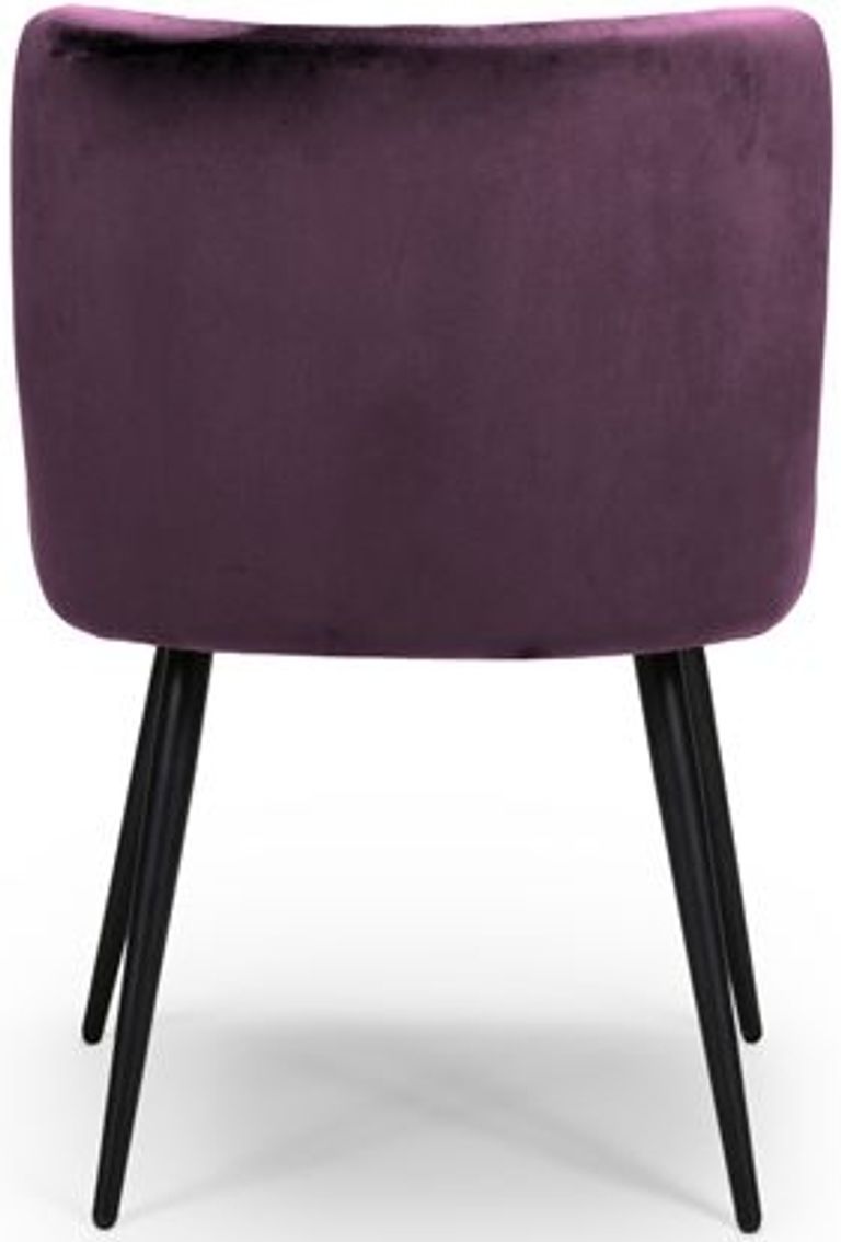 Malmo Dining Chair - Set of 2 - Purple Fabric