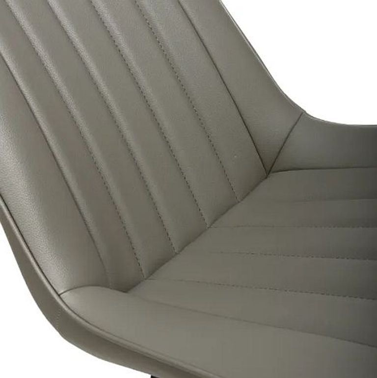 Miro Dining Chair - Set of 2 - Grey Faux Leather