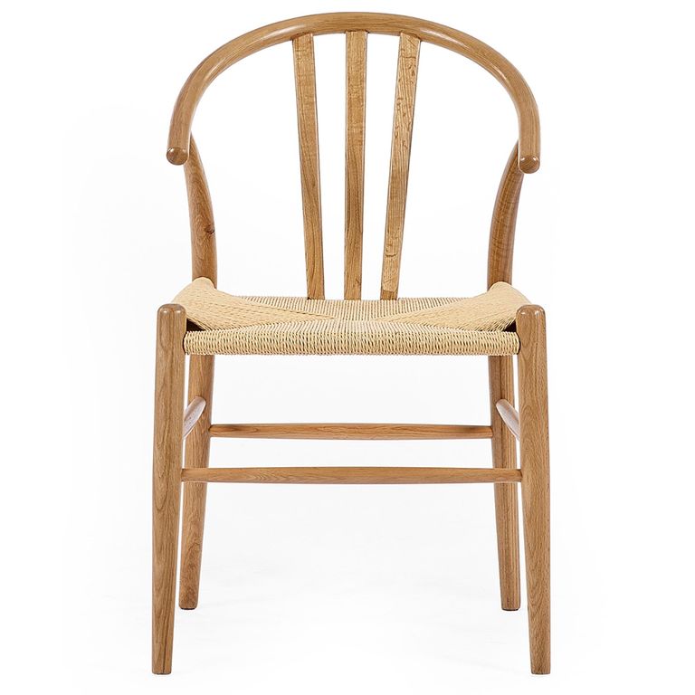 Symi Dining Chair - Set of 2 - Curved - Natural Oak