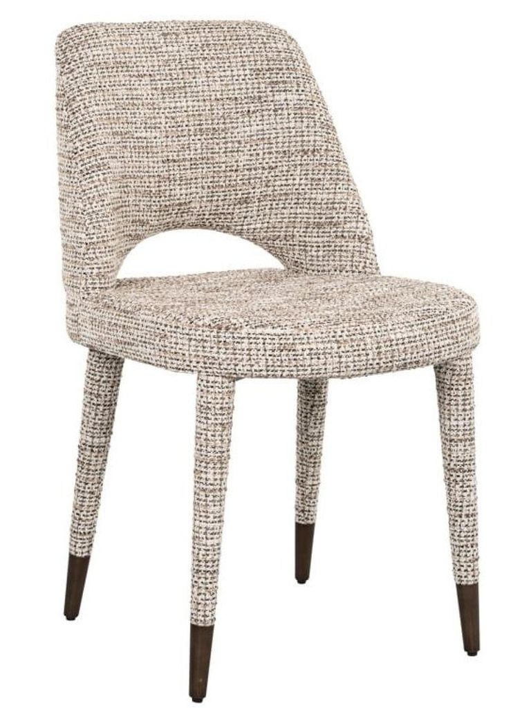 Cecilia Natural Fabric Dining Chair (Set of 2)