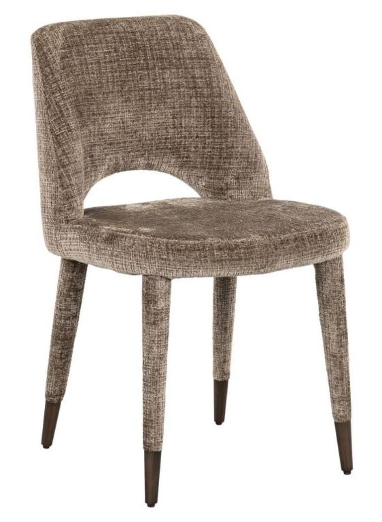 Cecilia Stone Chenille Fabric Dining Chair (Set of 2)