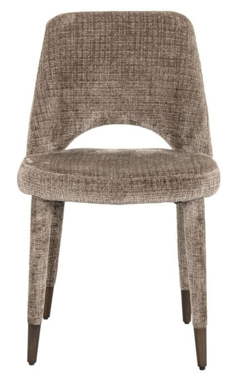 Cecilia Stone Chenille Fabric Dining Chair (Set of 2)