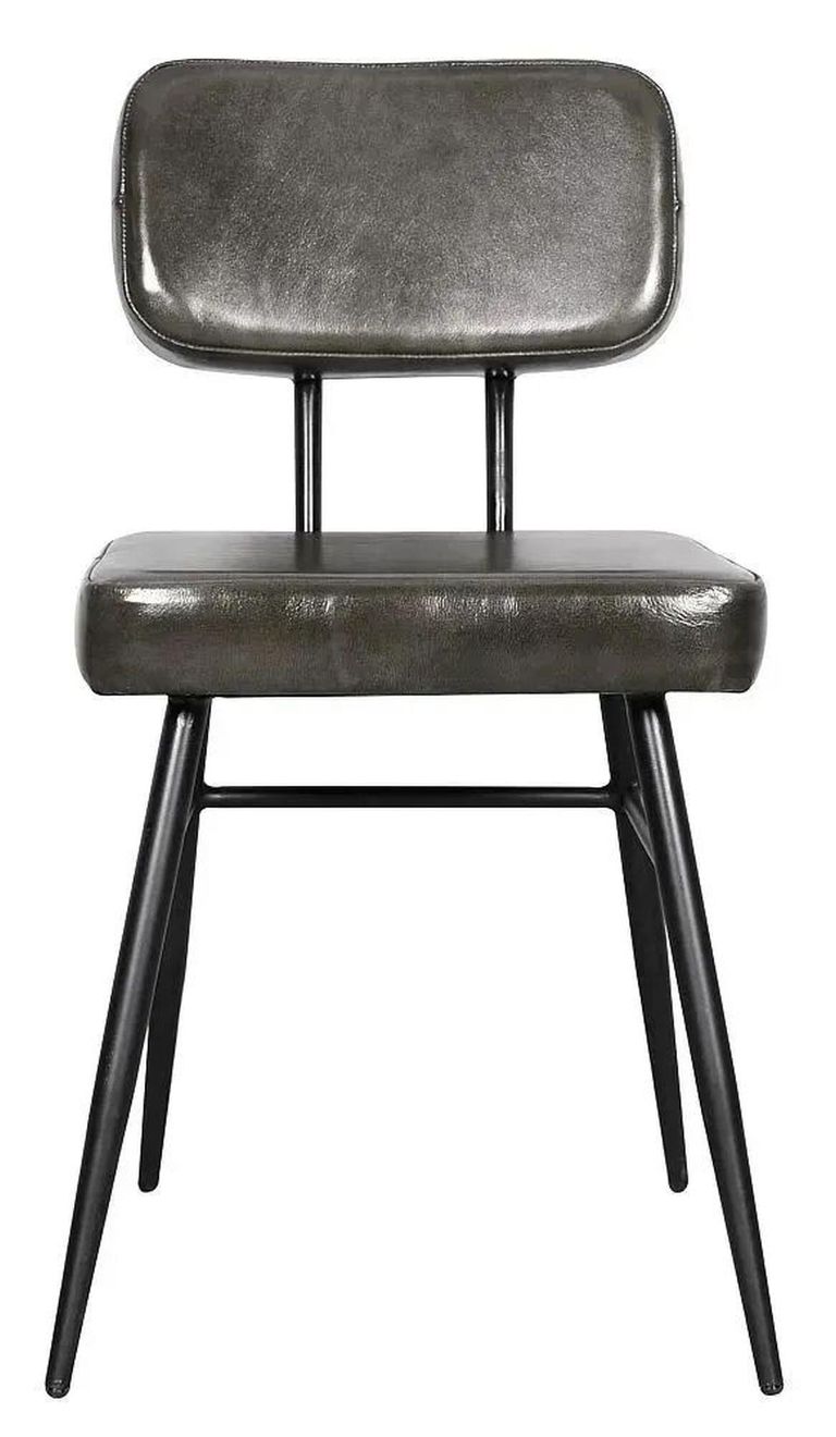 Clearance - Louise Dining Chair - Bottle Green Leather