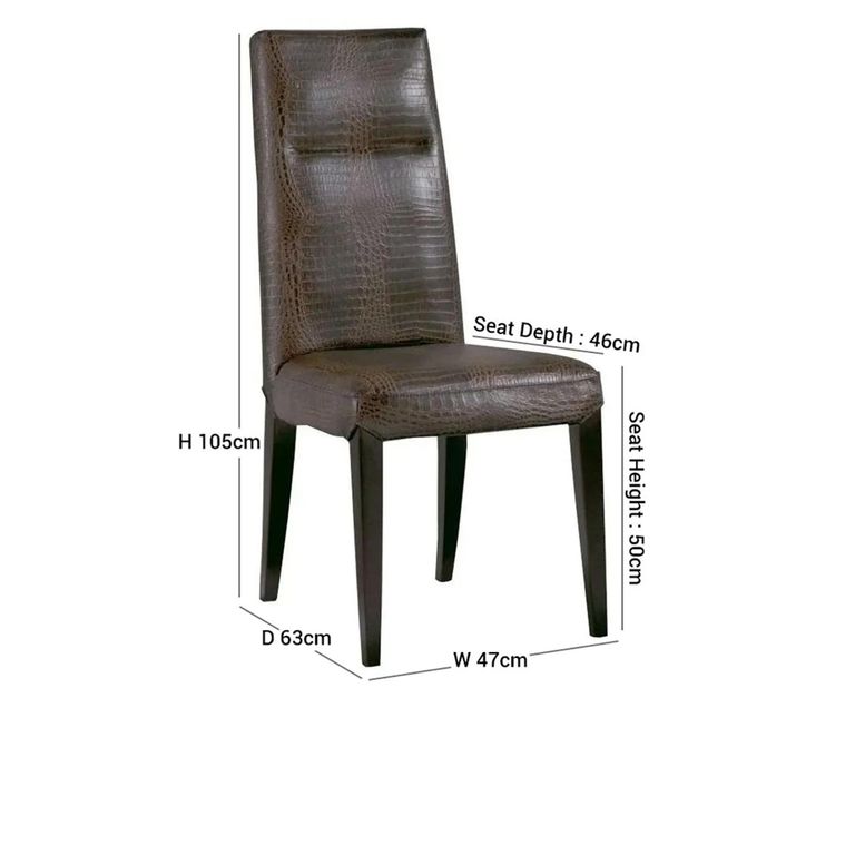 Cloe Dining Chair - Leather - Variation Available