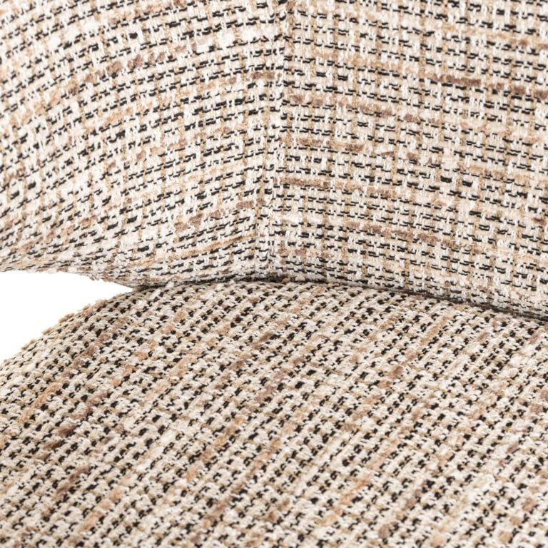 Donnatella Natural Fabric Dining Armchair