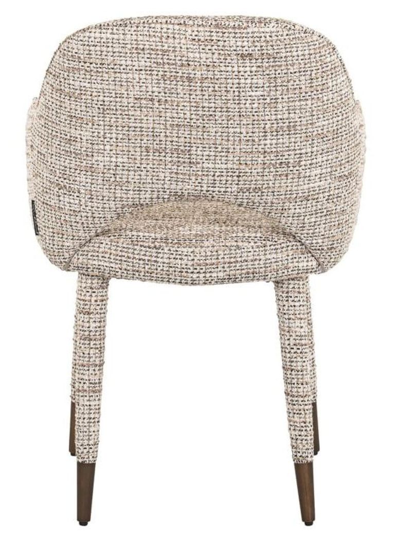 Donnatella Natural Fabric Dining Armchair