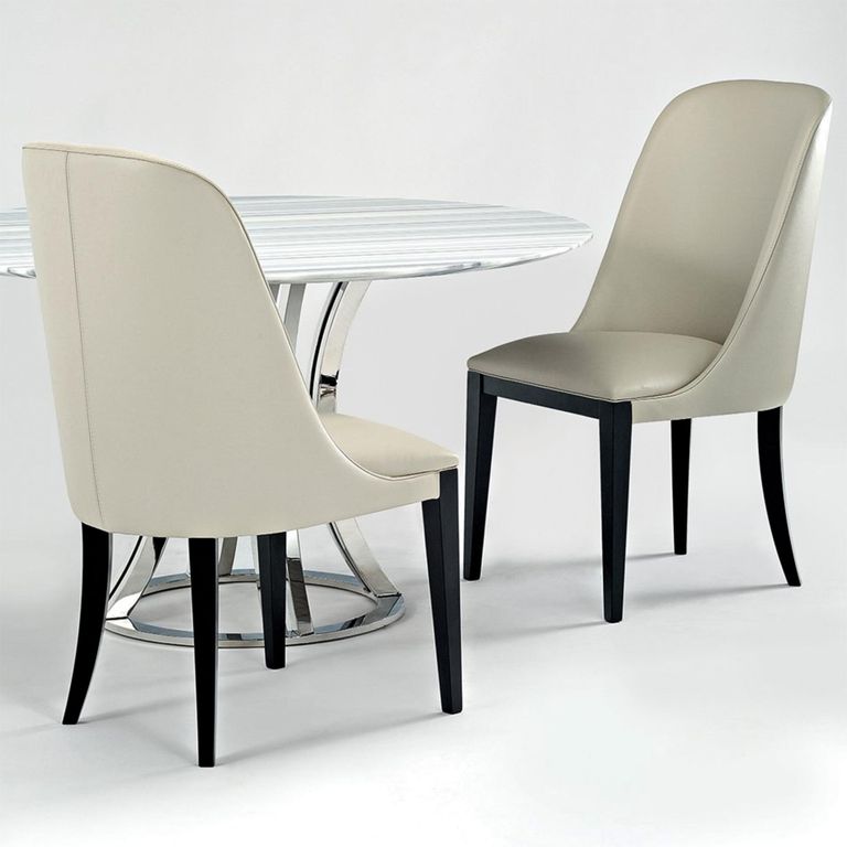 Flavia Dining Chair - Leather - Variation Available