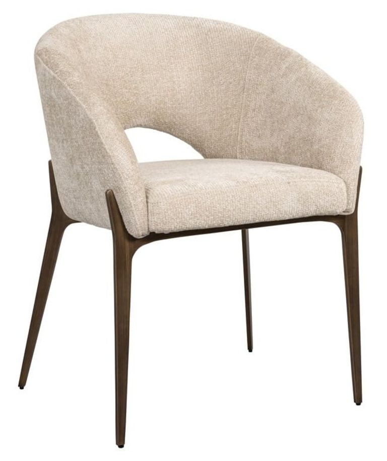 Kenzi Cream Fabric Dining Chair