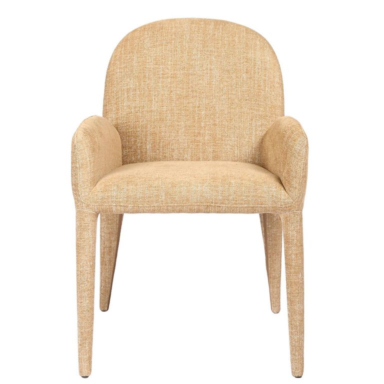 Eska Dining Armchair - Beige Fabric