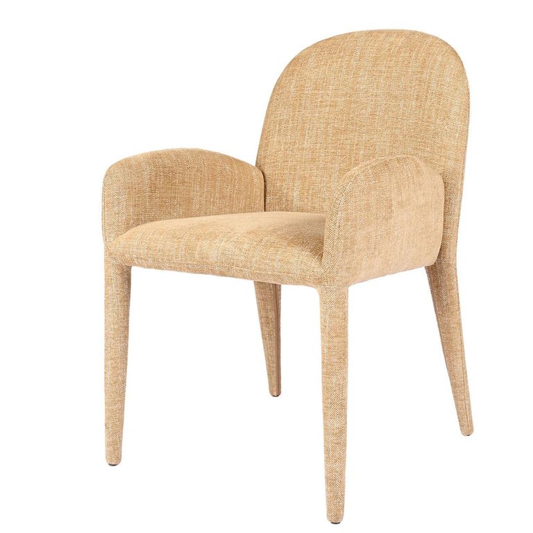 Eska Dining Armchair - Beige Fabric