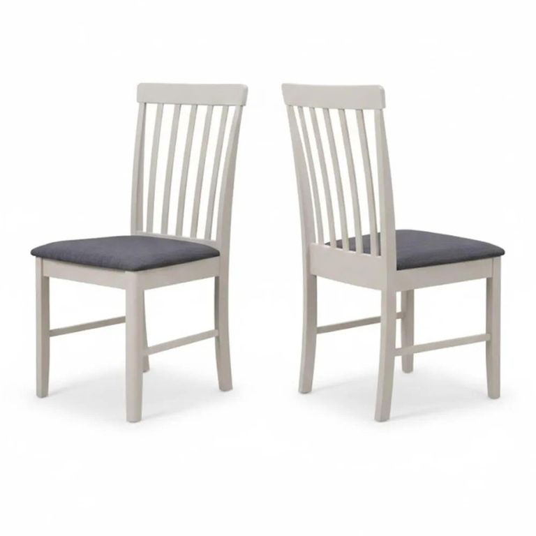 Clearance - Altona Round Drop Leaf Dining Set - 2 Seater - 61cm-91cm - Oak and Grey - FSS17005