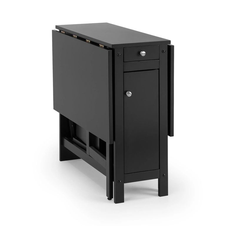 Savoy Gateleg Dining Set - 4 Seater - 120cm - 4 Chairs - Black