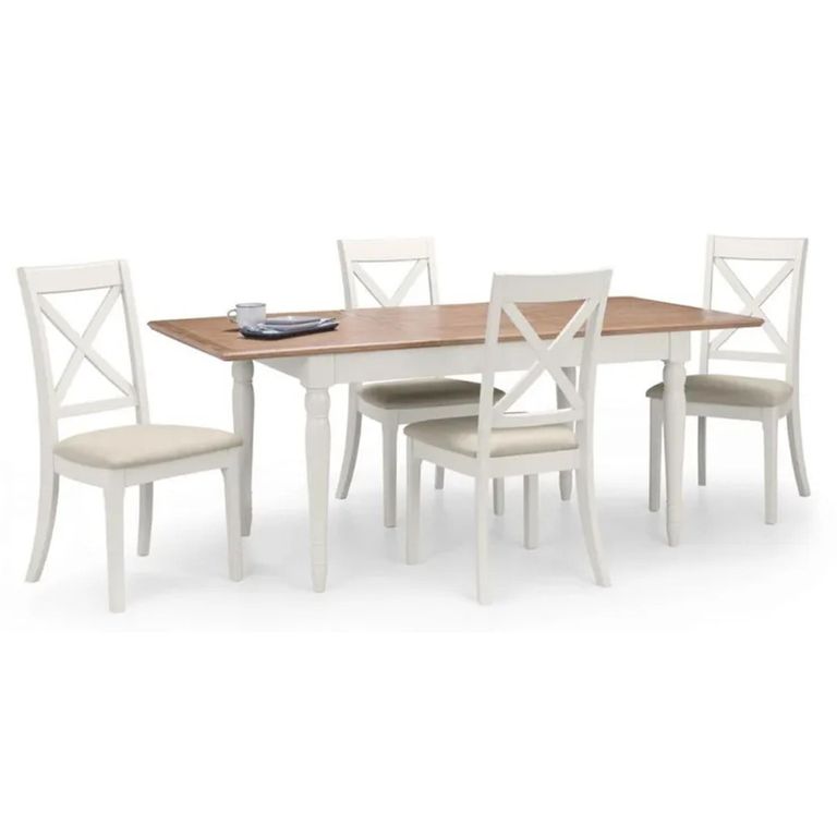 Clearance - Provence Extending Dining Set - 190cm-230cm - 6-8 Seater - Grey - FSS16559