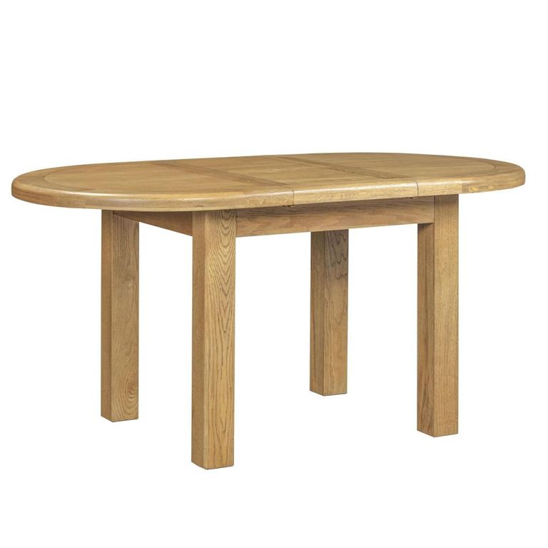 Dorchester Extending Dining Set - 120cm-160cm - 4-6 Seater - Oval - Rustic Oak - Chairs