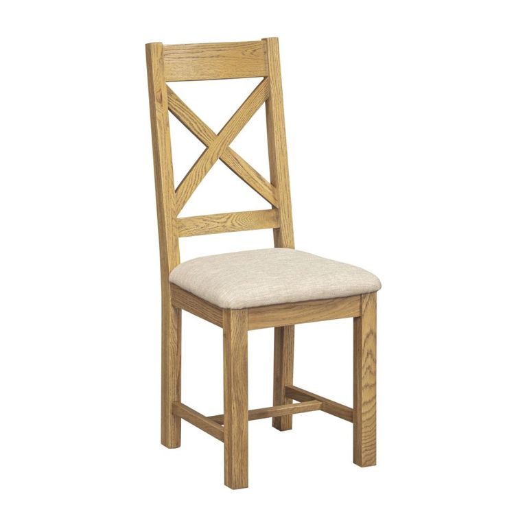 Dorchester Extending Dining Set - 120cm-160cm - 4-6 Seater - Oval - Rustic Oak - Chairs
