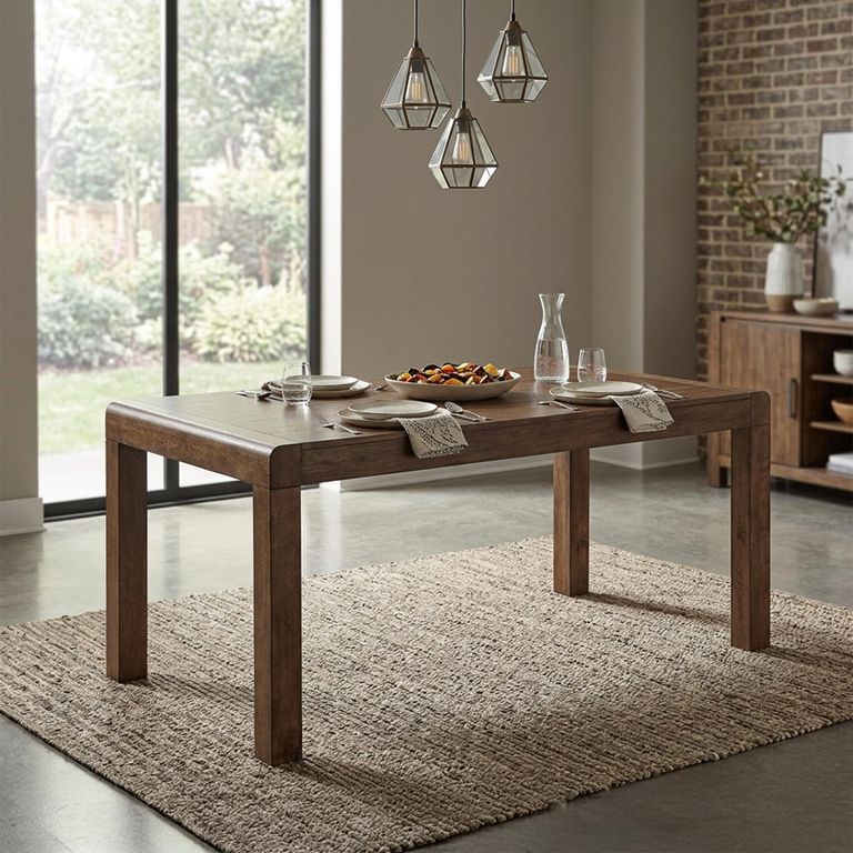 Oakridge Dining Set - 160cm - 6 Seater - Dark Oak - 6 Chairs