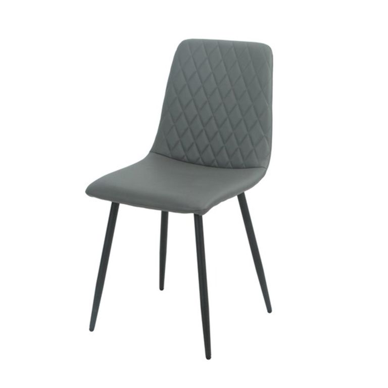 Argenta Dining Set - 120cm - 4 Seater - Grey and Black - Sintered Stone Top - 4 Chair