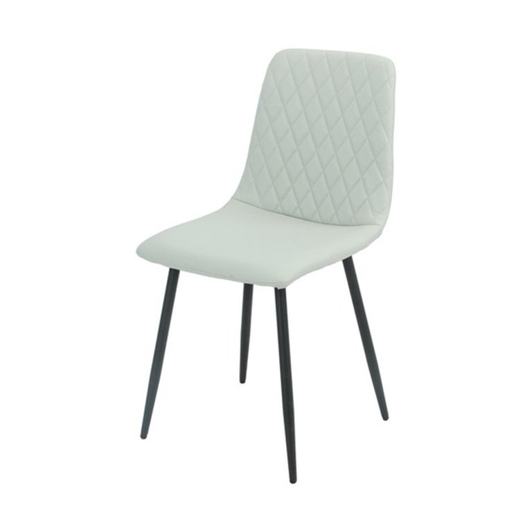 Argenta Dining Set - 90cm - 4 Seater - Round - Light Grey and Black - Sintered Stone Top - 4 Chair