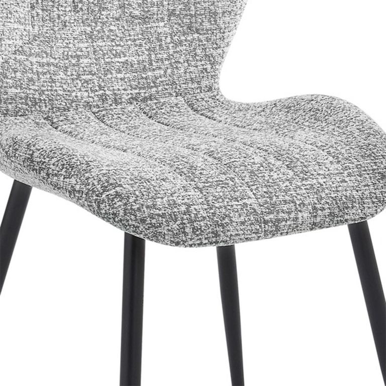 Turin Extending Dining Set - 130cm-160cm - 4-6 Seater - Grey and Black - Sintered Stone Top - 4 Light Grey Chair
