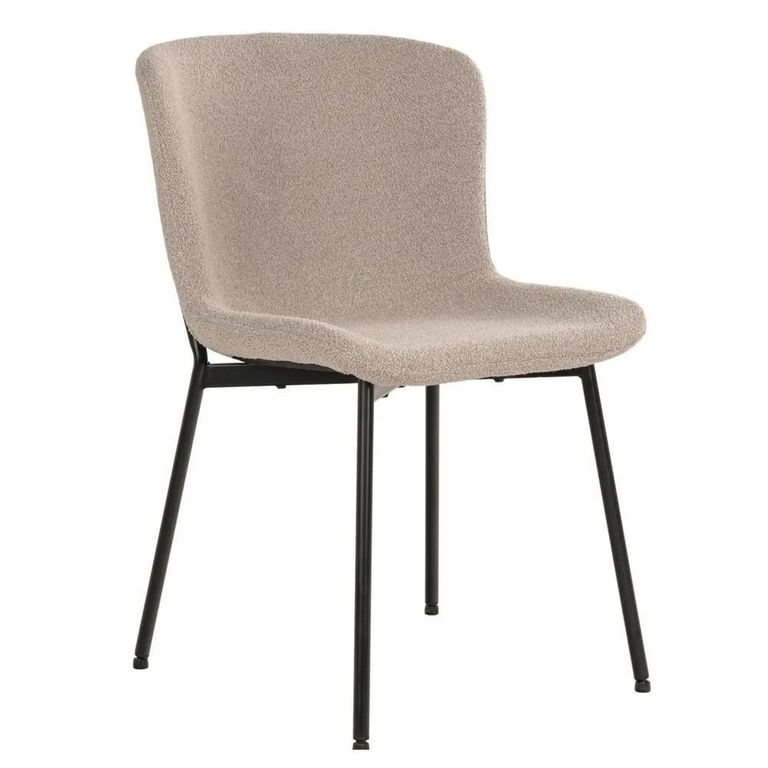 Osaka Oak Extending Dining Set - 120cm-200cm - Round - Slatted Base - Natural - 6 Maceda Beige Chairs