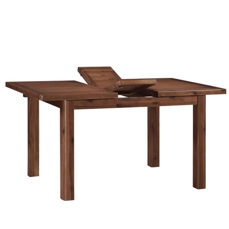 Andorra Butterfly Extending Dining Set - 120cm-165cm - 4-6 Seater - Dark Acacia Wood