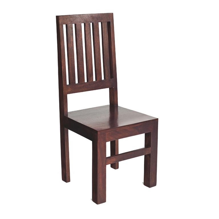 Dakota Dining Set - 120cm - 4 Seater - Dark Mango Wood - 4 Chair