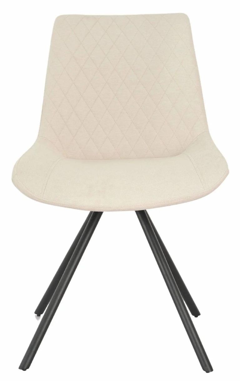 Apollo Extending Dining Set - 6-10 Seater - 160cm-220cm - Grey Ceramic - Boden Swivel Dining Chair - Cream Fabric