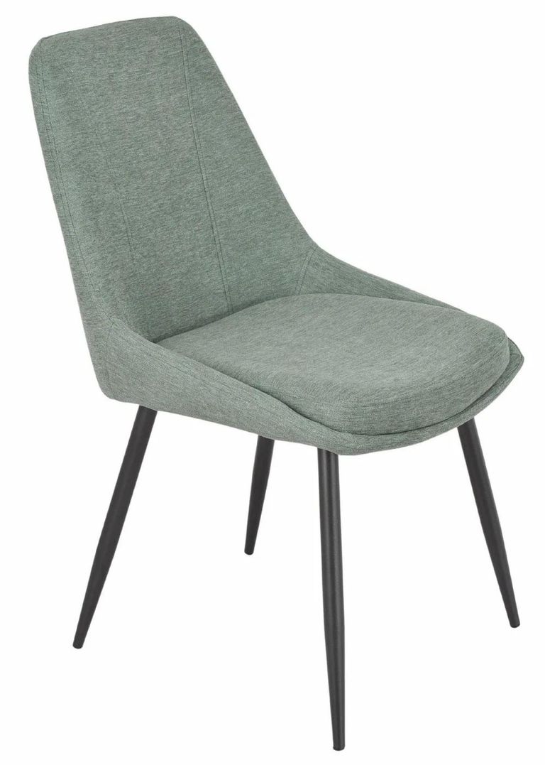 Apollo Extending Dining Set - 6-10 Seater - 160cm-220cm - Grey Ceramic - Darwin Dining Chair - Green Fabric
