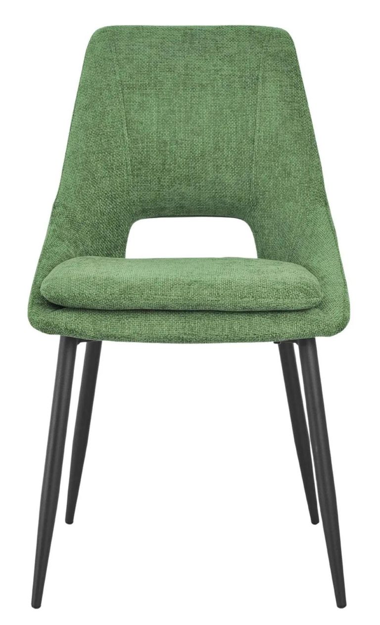 Apollo Extending Dining Set - 6-10 Seater - 160cm-220cm - Grey Ceramic - Peyton Dining Chair - Green Fabric