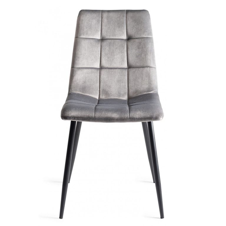 Ramsay Oak Dining Table Set - 6 Seater - 160cm - X Leg - 6 Mondrian Grey Velvet Chairs