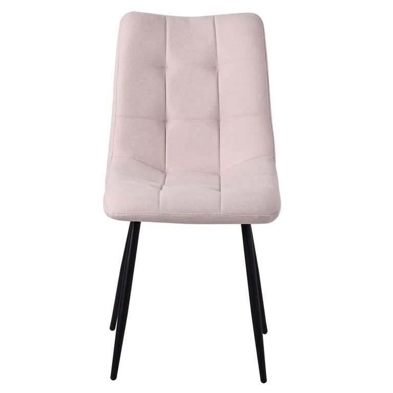 Carrara Dining Set - 4 Seater - 135cm - Round - Grey Ceramic - Extending - 4x Corona Dining Chairs - Beige Fabric