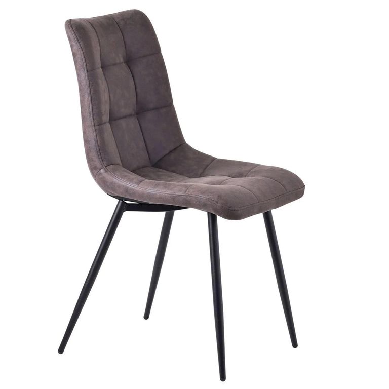 Carrara Dining Set - 4 Seater - 135cm - Round - Grey Ceramic - Extending - 4x Corona Dining Chairs - Grey Fabric