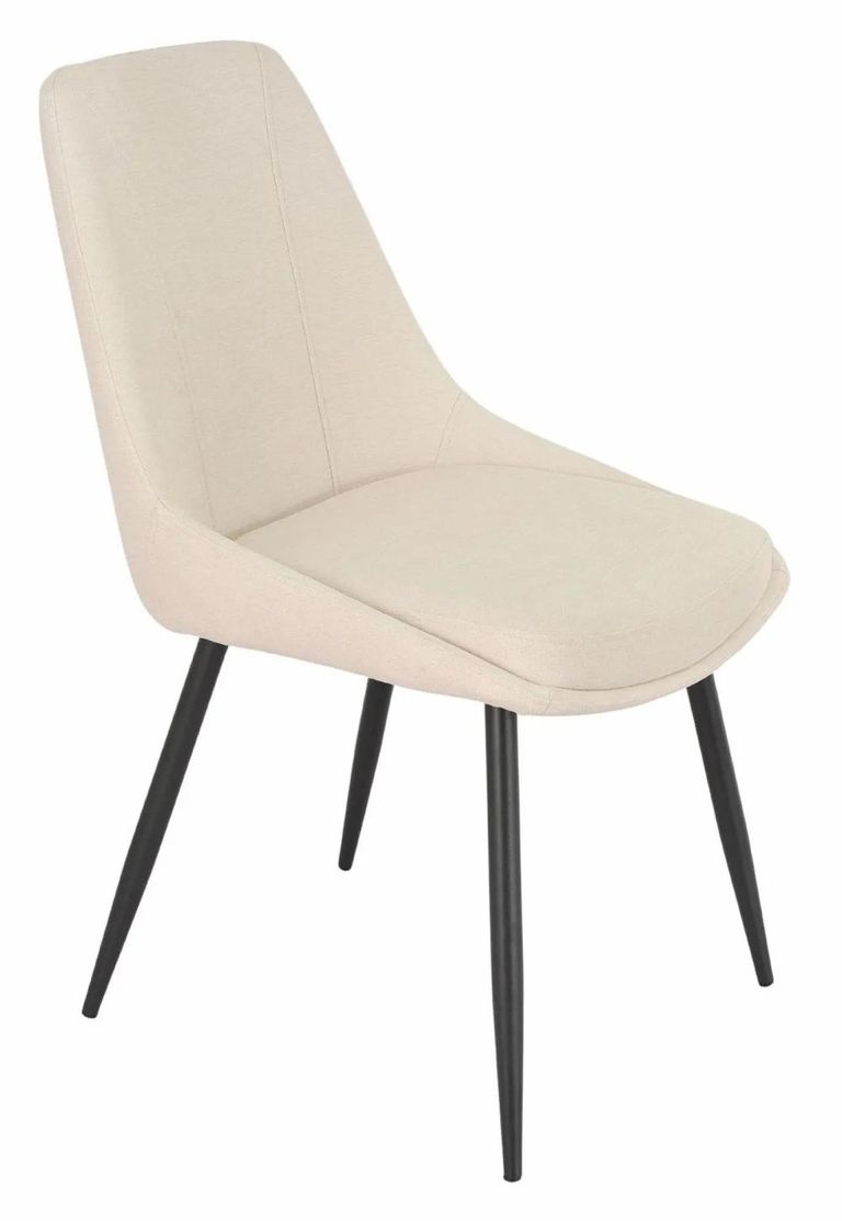 Carrara Dining Set - 4 Seater - 135cm - Round - Grey Ceramic - Extending - 4x Darwin Dining Chairs - Cream Fabric