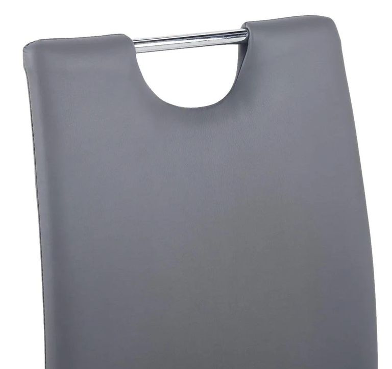 Carrera Dining Set - 4 Seater - 130cm - Round - White Marble - 4x Bianco Dining Chairs - Grey Faux Leather